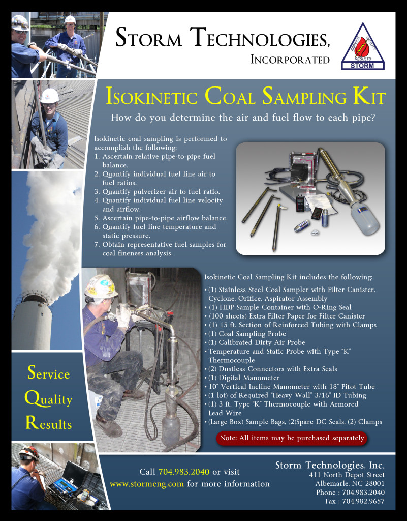 Isokinetic Coal Sampling Kit